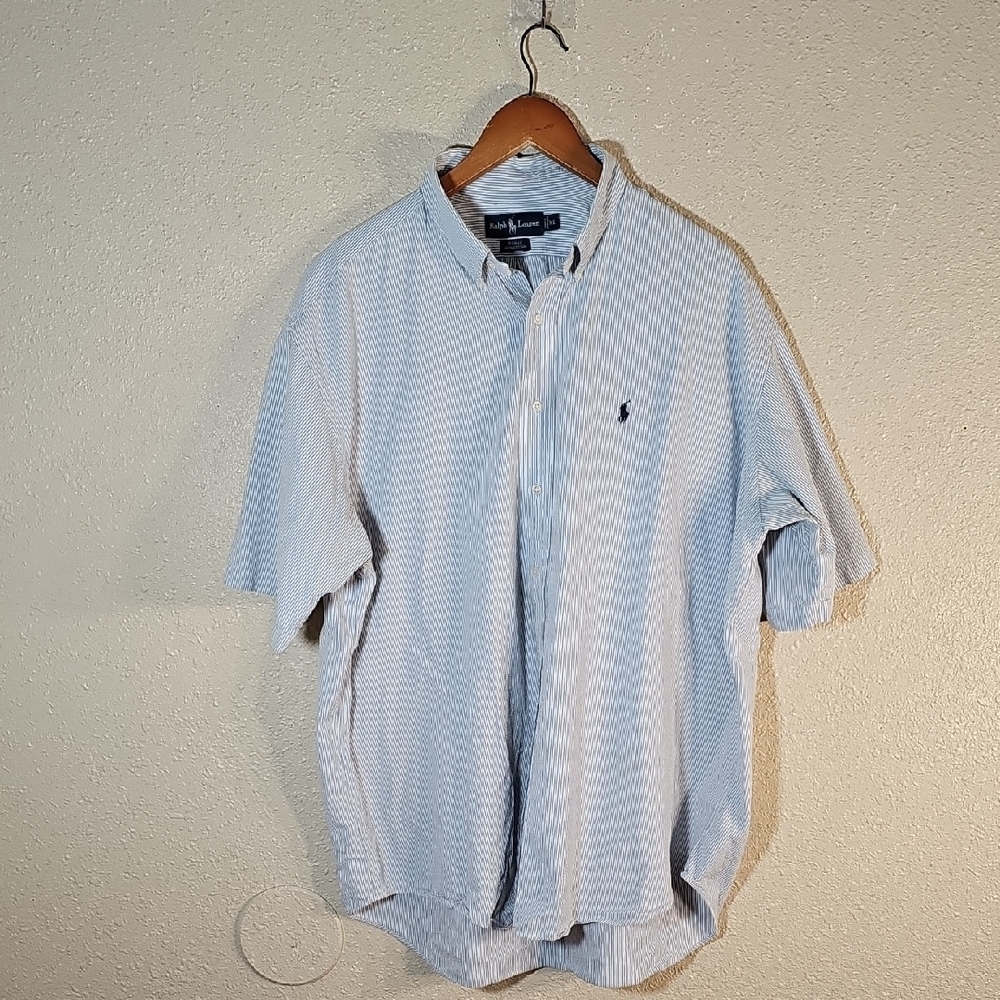 Ralph Lauren Short Sleeve Casual Button Down Shirt.